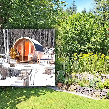 Дом отдыха Lechner Am Waldrand Mit Sauna, Bergblick Und Naturgarten